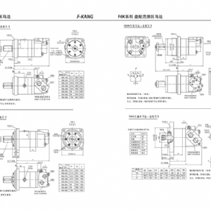 F6KW車(chē)輪系列擺線(xiàn)液壓馬達(dá)