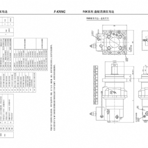 F6KW車(chē)輪系列擺線(xiàn)液壓馬達(dá)